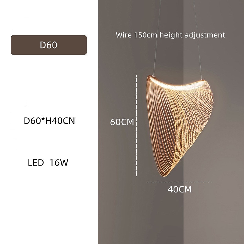 2026年 60cm サークル/ラウンドデザイン ペンダント ライト ウッド LED モダン 220-240v  コレクション – $399.99 –P9