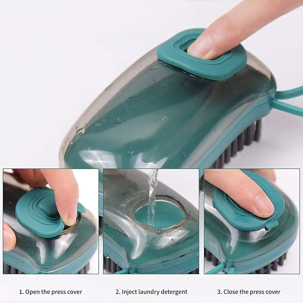 Multifunctional Cleaning Brush Portable Plastic Clothes Shoes