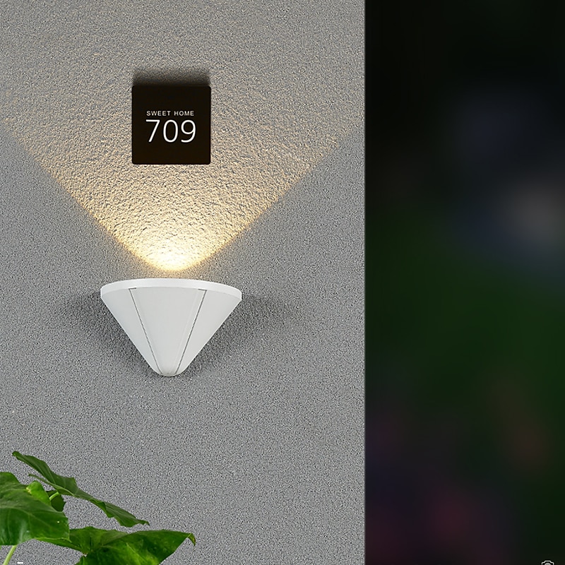 luces de pared led para interiores al aire libre dormitorio puerta exterior lámpara de pared luz de pared de aluminio ip65 85-265v 5 w 2025 - $96.99 –P11