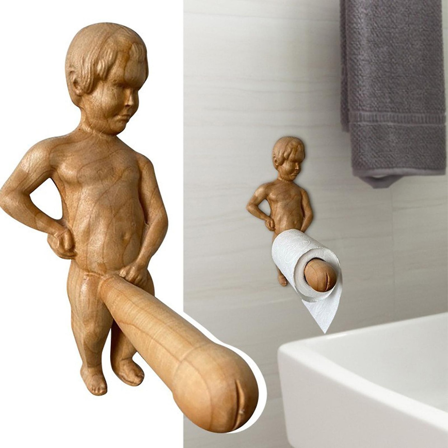 Toilet Paper Holder Creative Spoof Paper