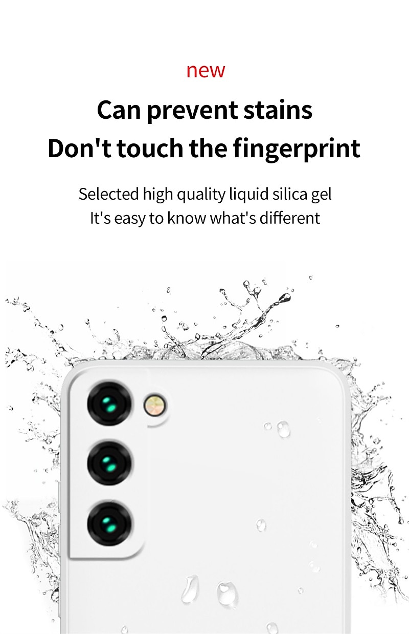 Phone Case For Samsung Galaxy S24 S23 S22 S21 S20 Plus Ultra S9 Plus A12 A32 A52 A13 S25 Ultra Liquid Silicone Case Slim Anti-Scratch Soft Edges Solid Colored Silica Gel 2025 - $9.99 –P10