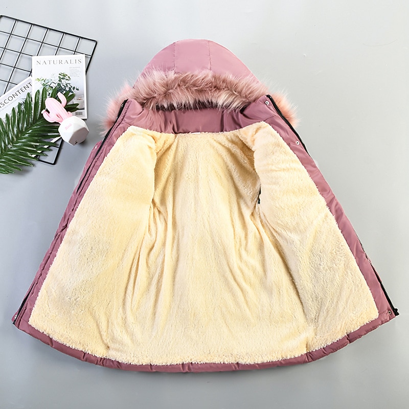 Flickor 3D Pufferjacka för barn Slät Kappa Ner Pufferjacka Långärmad Höst Vinter Grundläggande Barn 2-8 år Gata Normal 2025 - $43.99 –P2