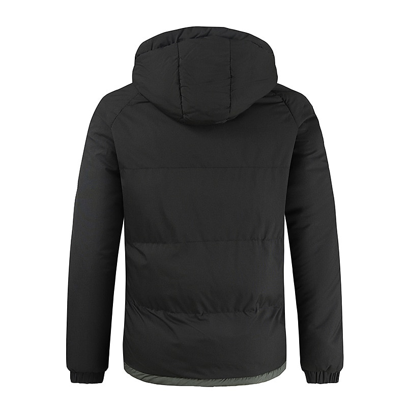 Per uomo Parka Tenere al caldo Ufficio Da tutti i giorni Colore puro Capispalla Abbigliamento Informale Casual quotidiano Verde Nero Bianco del 2025 a $12.99 –P5