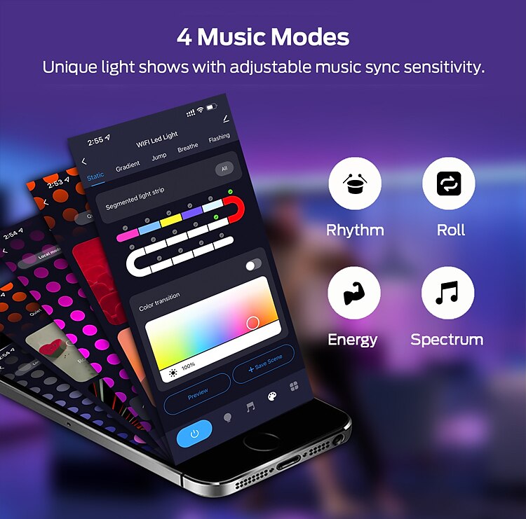 3M/5M RGBIC Strip Lights Neon Light with WIFI Neon Rope Light DIY Light Bar APP Control Music Sync TV Backlight Game Living Room Bedroom Decoration 2025 - $32.99 –P13