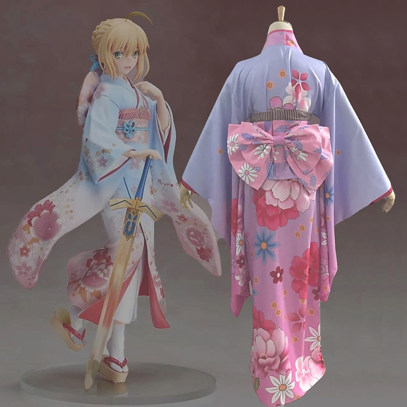 Women's Yukata Robe Kimono Japanese Traditional Masquerade Adults Bow Kimono Coat Headband Party 2025 - $66.99 –P2