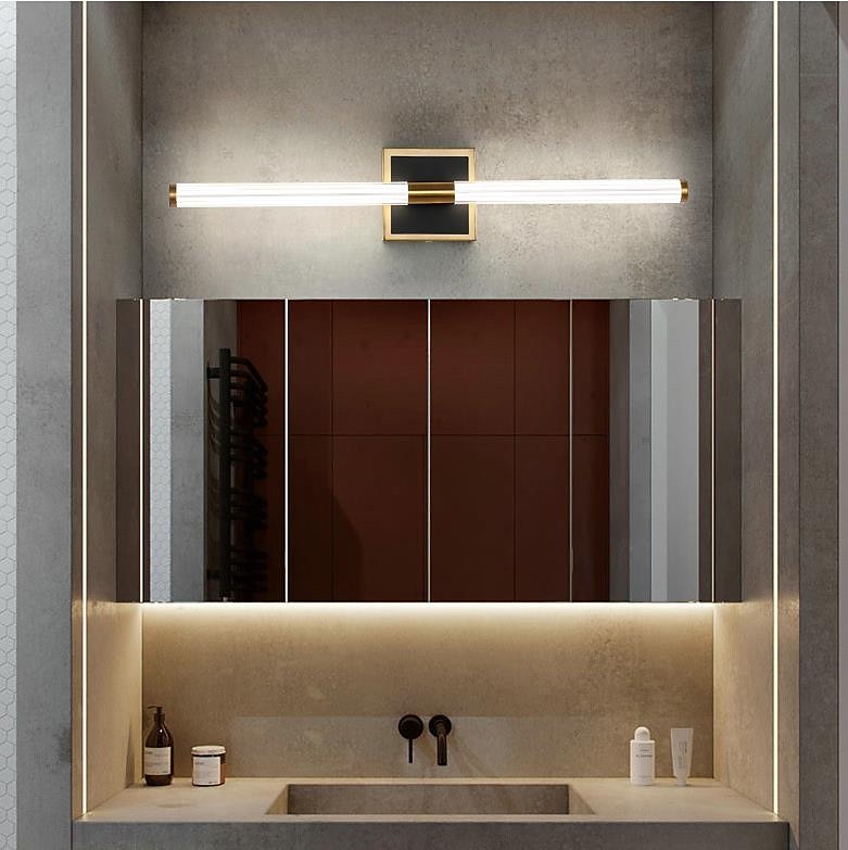 Spiegelfrontlampe LED-Badezimmerleiste Wandlampe Wohnzimmer Treppenganglampe Bronzerohr Schlafzimmer Nachttischlampe 2025 - $132.99 –P7
