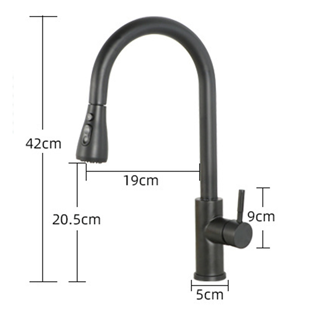 miscelatore lavello da cucina con doccetta estraibile, rubinetto a scomparsa monocomando girevole a 360° rubinetti da cucina montati sul ponte in acciaio inox 304 nichelato spazzolato del 2025 a $97.99 –P1