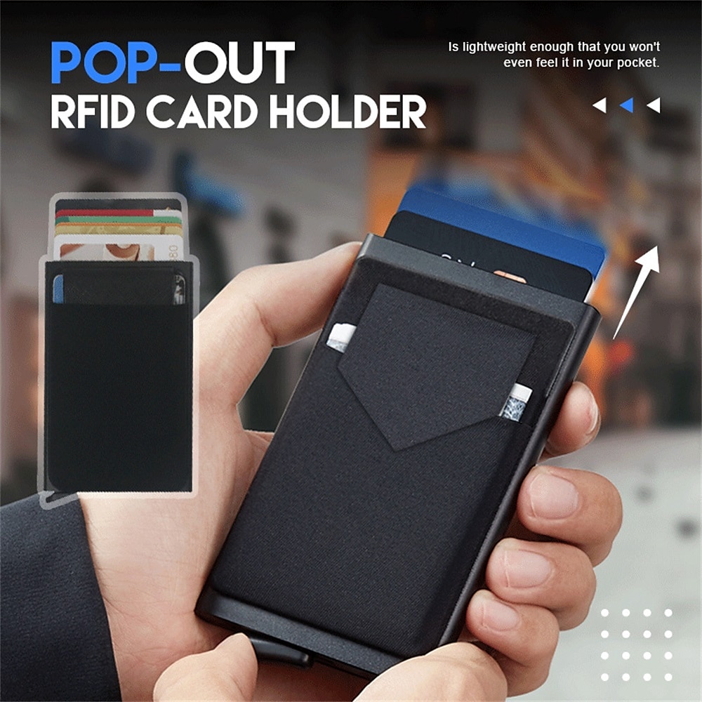 Creditcardhouder Portemonnee Metaal Naam Kaartenhouder Professionele Multi Creditcard Bescherming Voor Vrouwen Mannen 2025 - AU $17.79 –P1
