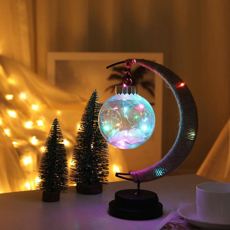 Lâmpada lunar encantada lâmpada de lua led para crianças luz noturna lâmpada de galáxia pendurada lâmpada de lua lua mágica presente de lembrança de luz noturna para decoração de casa (lâmpada de lua) de 2025 por $18.49 –P4