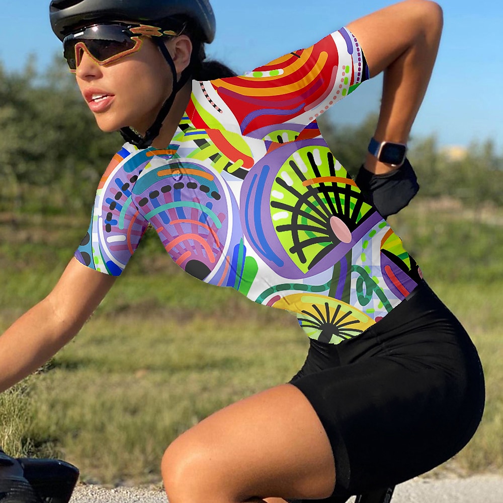 Mulheres Camisa para Ciclismo Manga Curta Moto Camisa / Roupas Para Esporte Blusas com 3 bolsos traseiros Ciclismo de Montanha Ciclismo de Estrada Respirável Secagem Rápida Pavio Humido Tiras de 2025 por $28.99 –P6