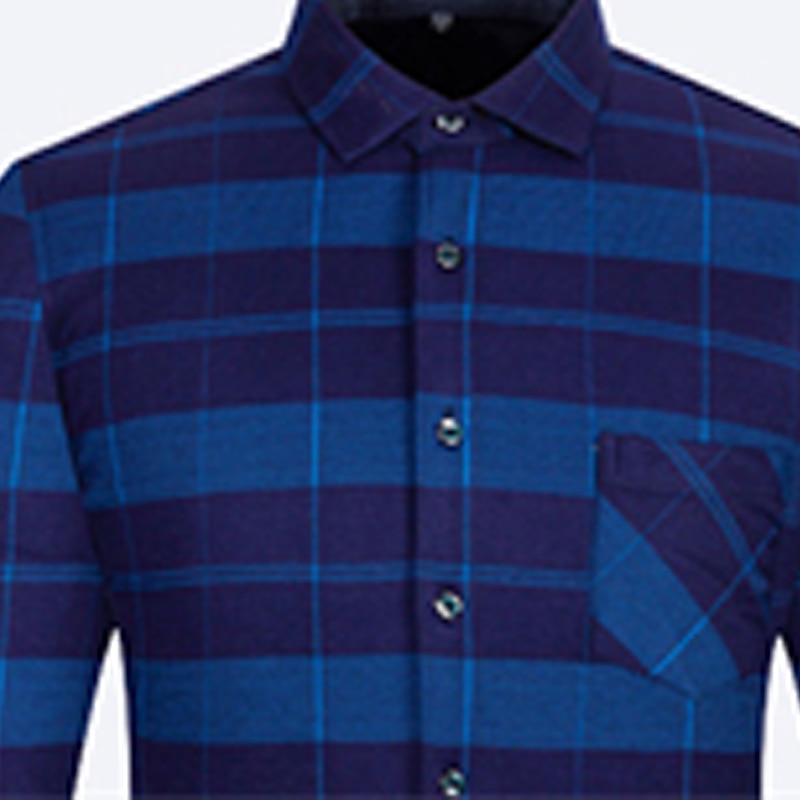 Bărbați Cămașă de Costum Cămașă cu carouri Cămașă cu guler Cămașă din lână Camașă cu nasturi Tartan Nuntă În aer liber Negru Bleumarin Bleumarin Albastru piscină Manșon Lung Răsfrânt Toamnă Iarnă 2026 - $25.99 –P7
