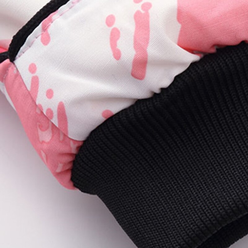 Infantil Para Meninas Plumagem camuflagem Moda Ao ar livre Algodão Casaco agasalhos 3-13 anos Inverno Preto Azul Roxo / Outono de 2025 por GBP £25 –P4