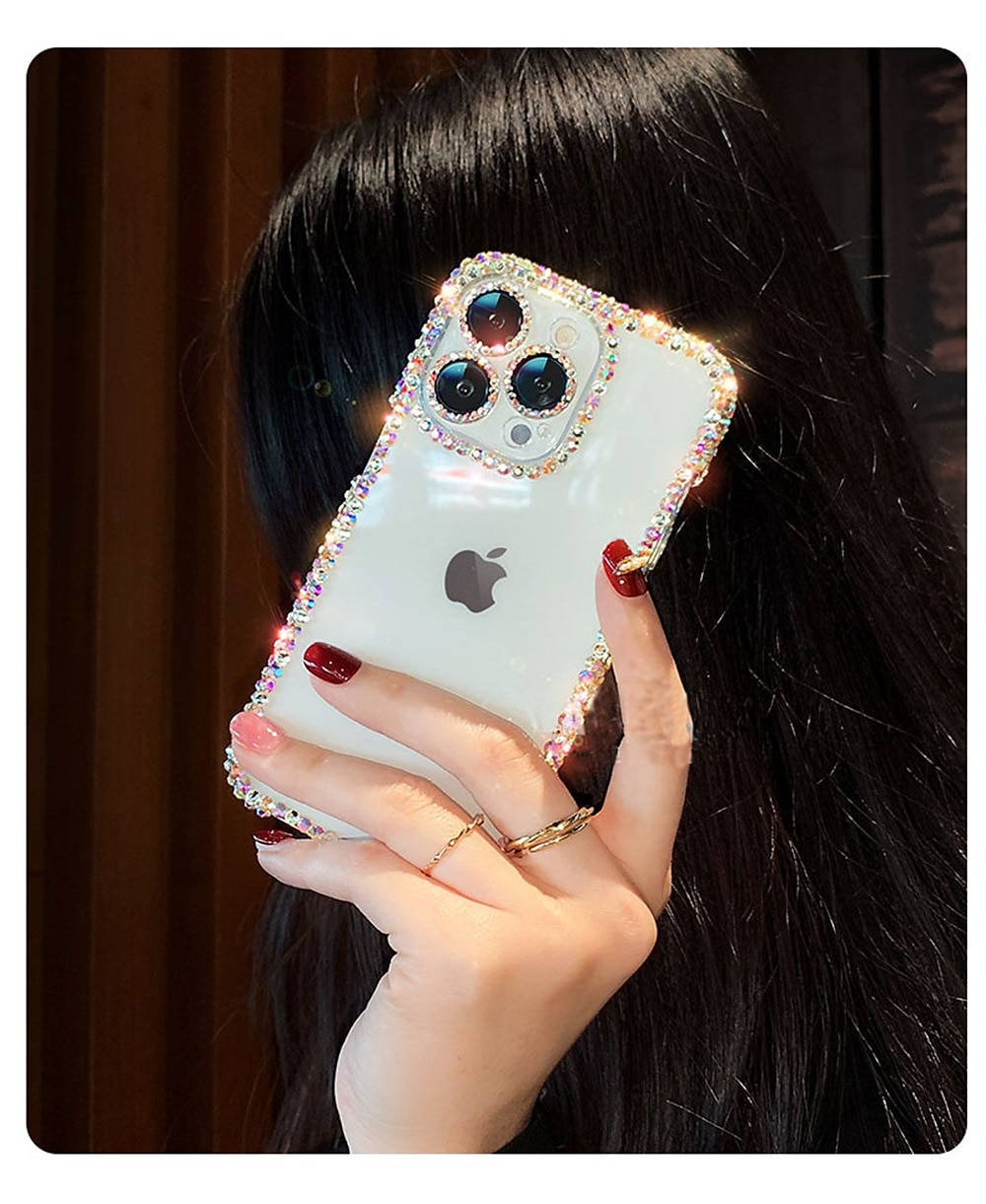 telefon Maska Pentru iPhone 15 14 Pro Max Plus iPhone 16e iPhone 13 12 11 Pro Max Crystal Clear Neîngălbenește Anti Șoc Ștras Gel de Siliciu Silicon 2025 - $13.99 –P3