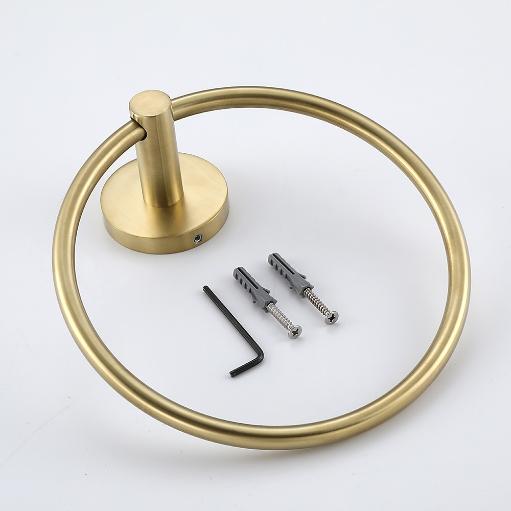 Towel Ring for Bathroom,Stainless Steel Hand Towel Holder Modern Circle Towel Hanger Round Towel Rack Wall Mounted(Black/Chrome/Golden/Brushed Nickel) 2025 - $32.59 –P5