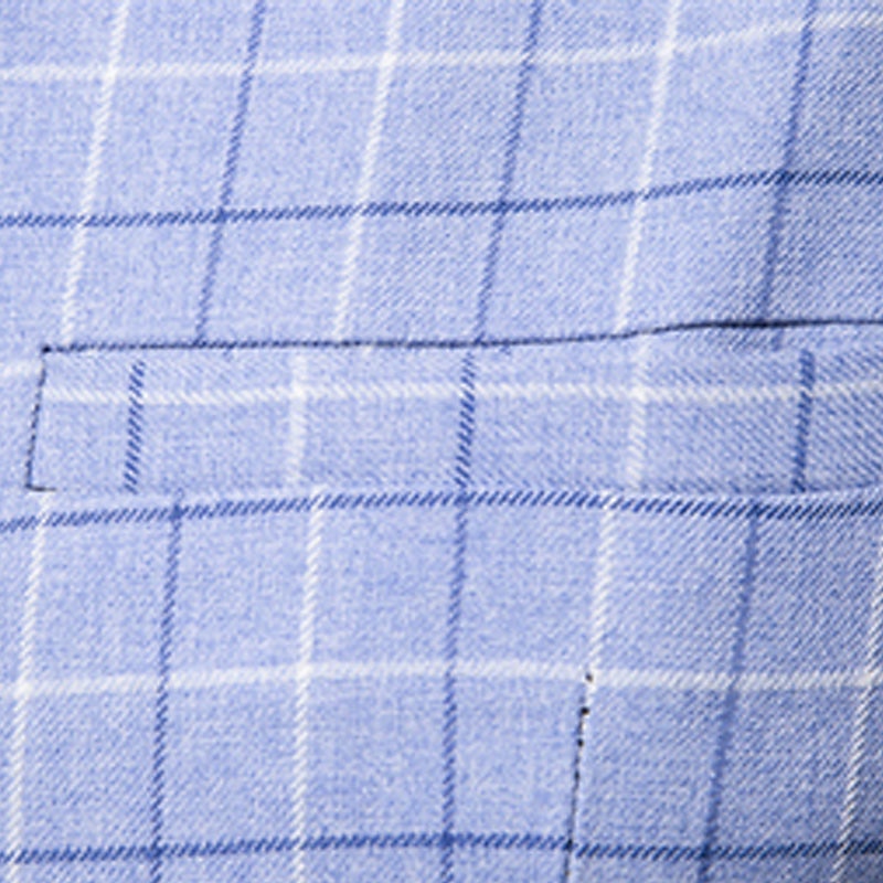 Men's Vest Waistcoat Wedding Office & Career Daily Wear Going out Business Retro Fall & Winter Button Pocket Polyester Outdoor Comfortable Casual Plaid Single Breasted V Wire Regular Fit Light Blue 2025 - $32.99 –P15