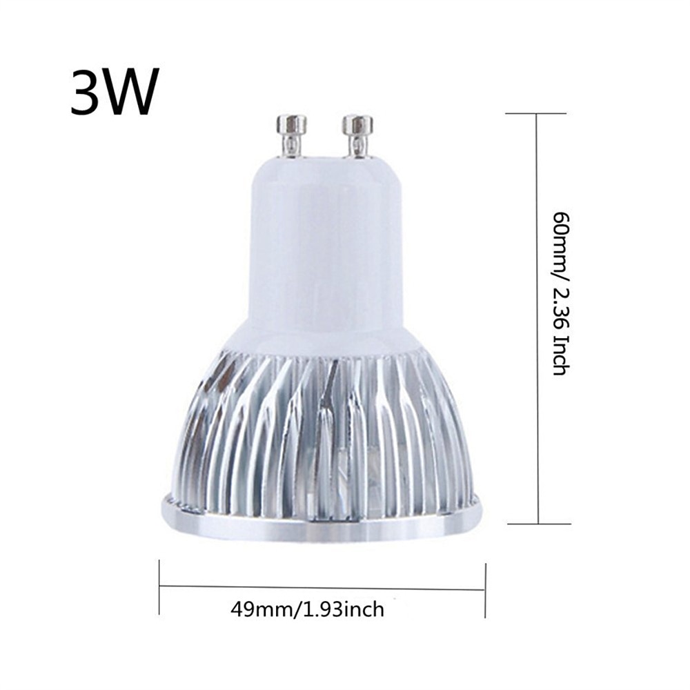 2025年 led スポットライトライト 10 個 5 ワット gu10 4 ワット led スポットライト foco led ランプ 85-265v ホームホテル dect 3 ワット  コレクション – $28.99 –P1