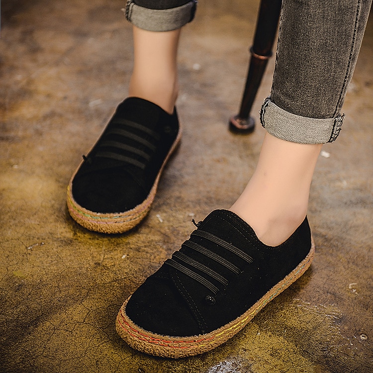Chaussures à enfiler en daim marron pour femmes – baskets décontractées confortables avec sangles élastiques pour un usage quotidien et les activités de plein air de 2025 ? $24.99 –P4