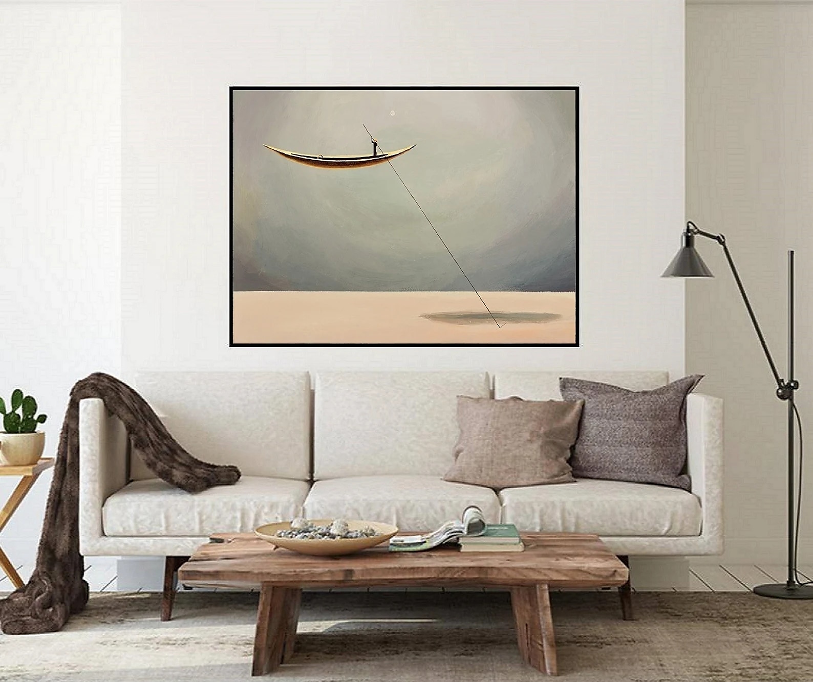 handgemachtes handgemaltes Ölgemälde Wand modernes abstraktes Goldboot Leinwand Gemälde Heimdekoration Dekor 2025 - $141.99 –P1