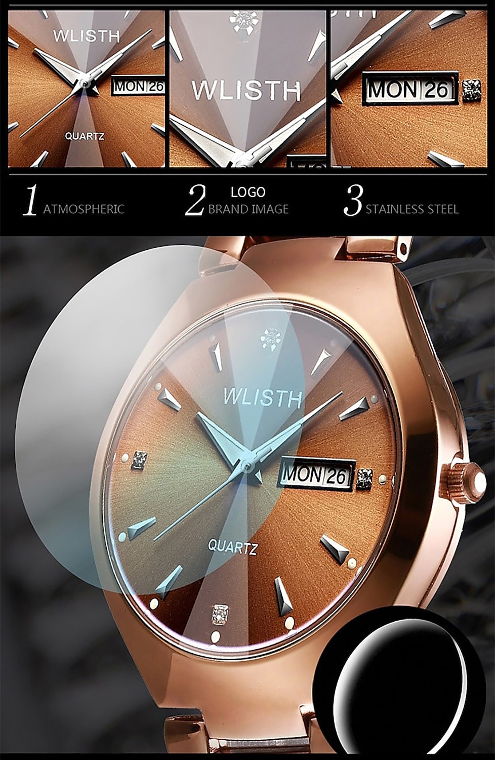 Fashion Classic Design Analog Quartz Watches Casual Business - Temu