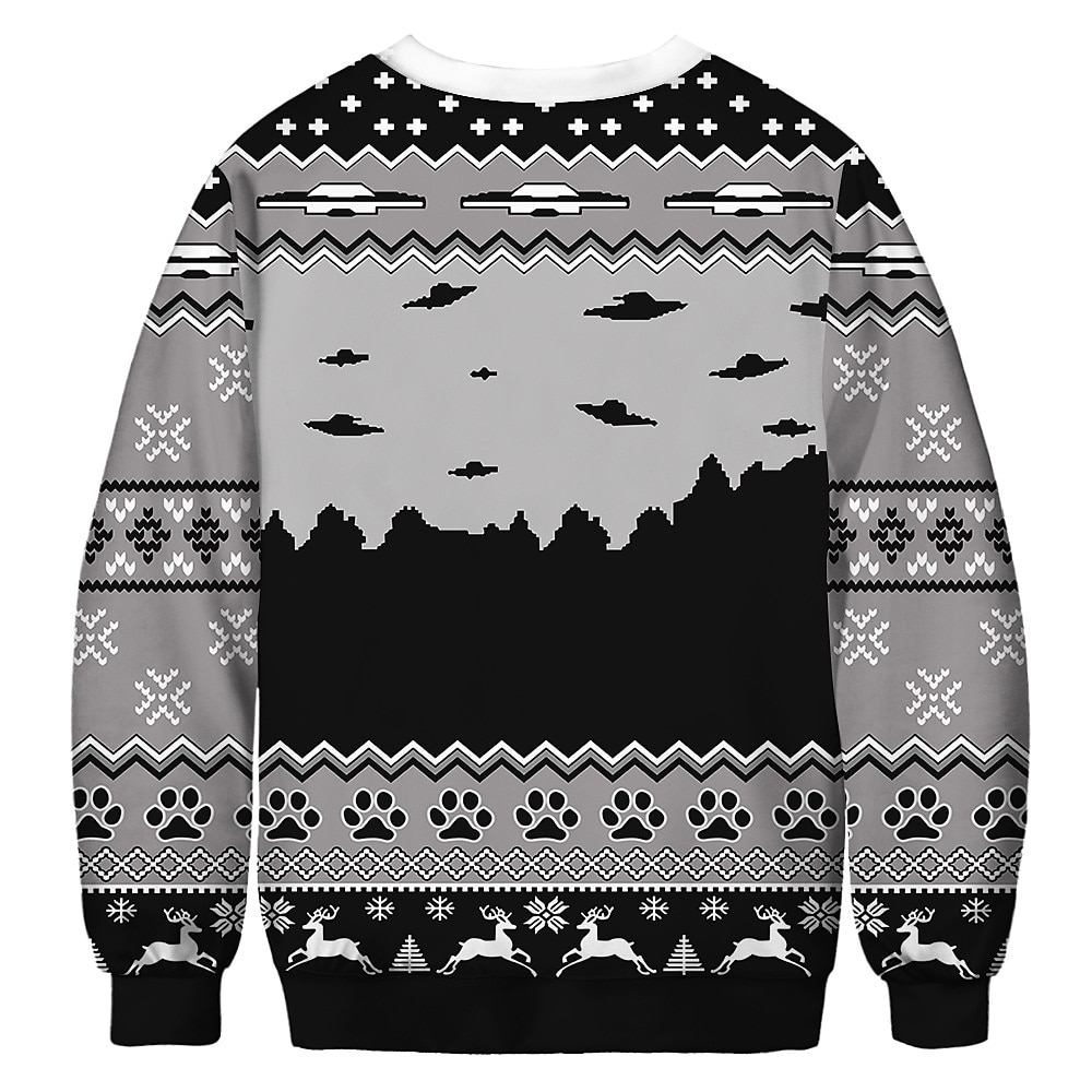 Papá Noel Gato Hombre de pan de jengibre Suéter de navidad Sudadera Hombre Mujer Navidad Navidad Carnaval Mascarada Nochebuena Adultos Fiesta Navidad Poliéster Cima 2025 - $24.99 –P14
