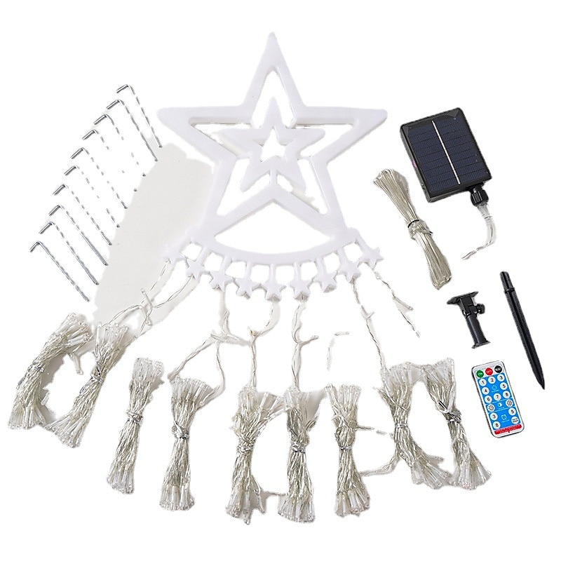 Luzes de Corda de Árvore de Natal Solar 350 LED com 8 Modos e Temporizador Luzes Estrelas Exteriores à Prova d'Água para Decoração de Janela de Natal Jardim Casamento Decoração de Férias de 2025 por $38.99 –P5