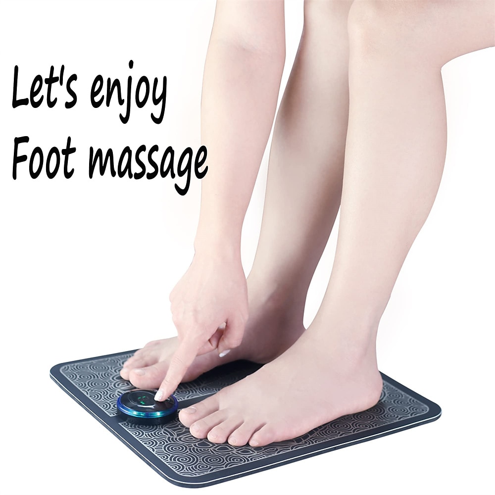 Electric EMS Foot Massager Pad Feet Muscle Stimulator Foot Massage Mat  Improve Blood Circulation Relieve Ache Pain Health Care