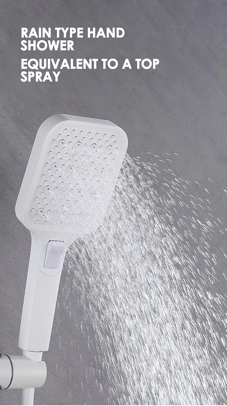 rubinetto della doccia, sistema doccia doccia a pioggia sistema di soffione set doccia inclusa doccia multigetto finiture verniciate contemporanee montaggio esterno valvola in ceramica rubinetti per del 2025 a $404.99 –P14