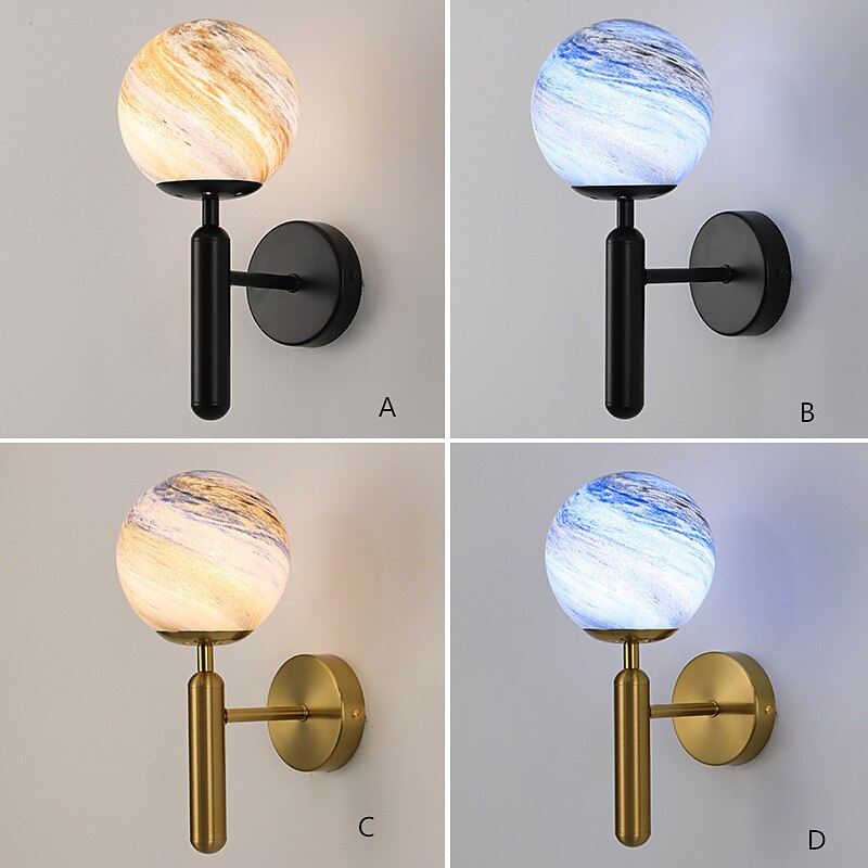 creative planet vegglampe moderne enkel nattbords vegglampe 2026 - $157.99 –P1