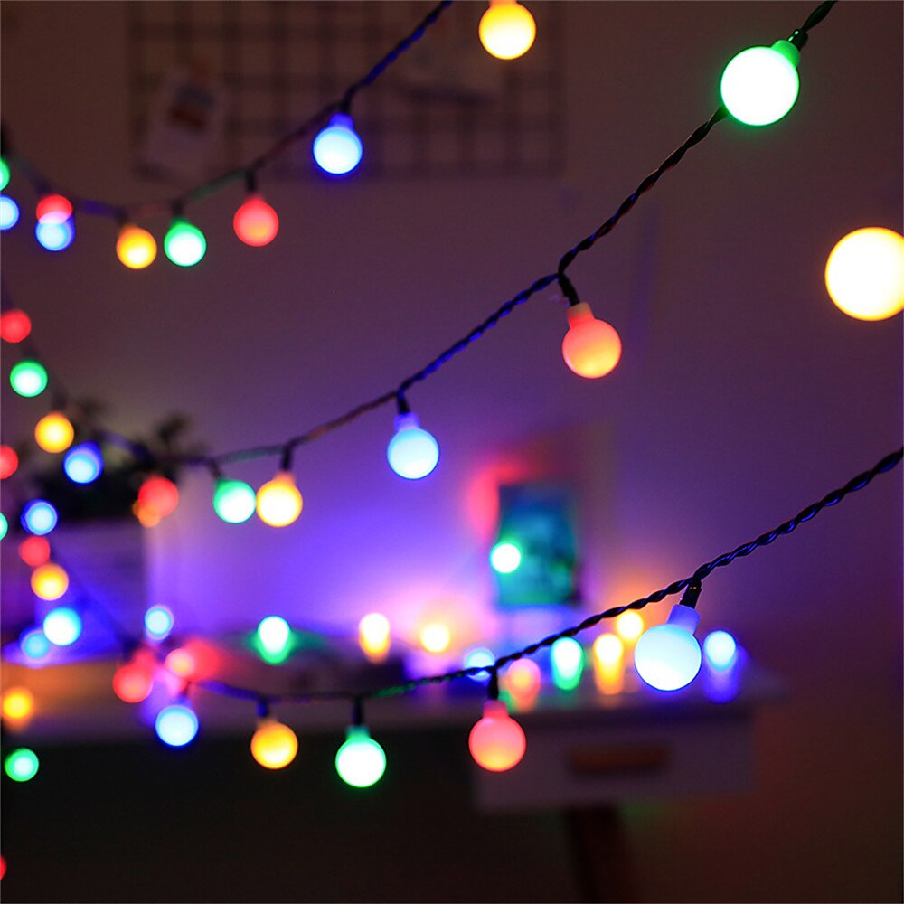 Mini Globe String Lights Solar LED Fairy String Lights Waterproof 12M 7M 6.5M 8 Modes Lighting Outdoor Garden Decoration Light Christmas Tree Hanging Lights Balcony Yard Wedding Party Holiday Decor 2025 - $8.99 –P12