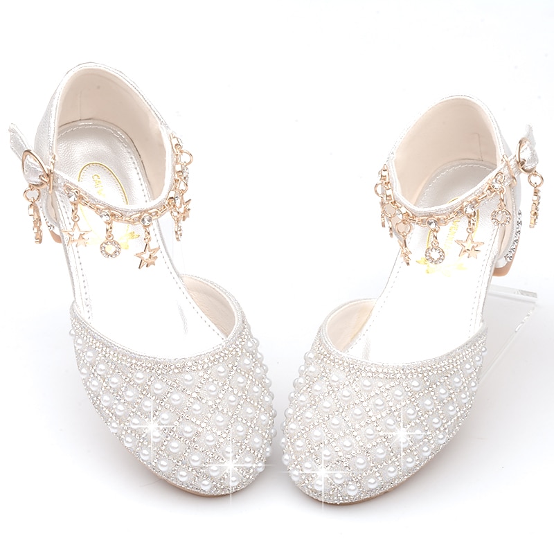 Girls' Heels Daily Glitters Dress Shoes Heel Leather PU Portable Breathability Non-slipping Princess Shoes Big Kids(7years +) Little Kids(4-7ys) School Wedding Party Walking Shoes Dancing Pearl 2025 - $54.99 –P6