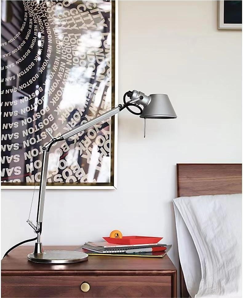 Swing Arm Table lamp LED Silver Table lamp for Desktop Aluminium E27 Flexible Adjustable Eye Care Study Office Table lamp 2025 - $237.29 –P1