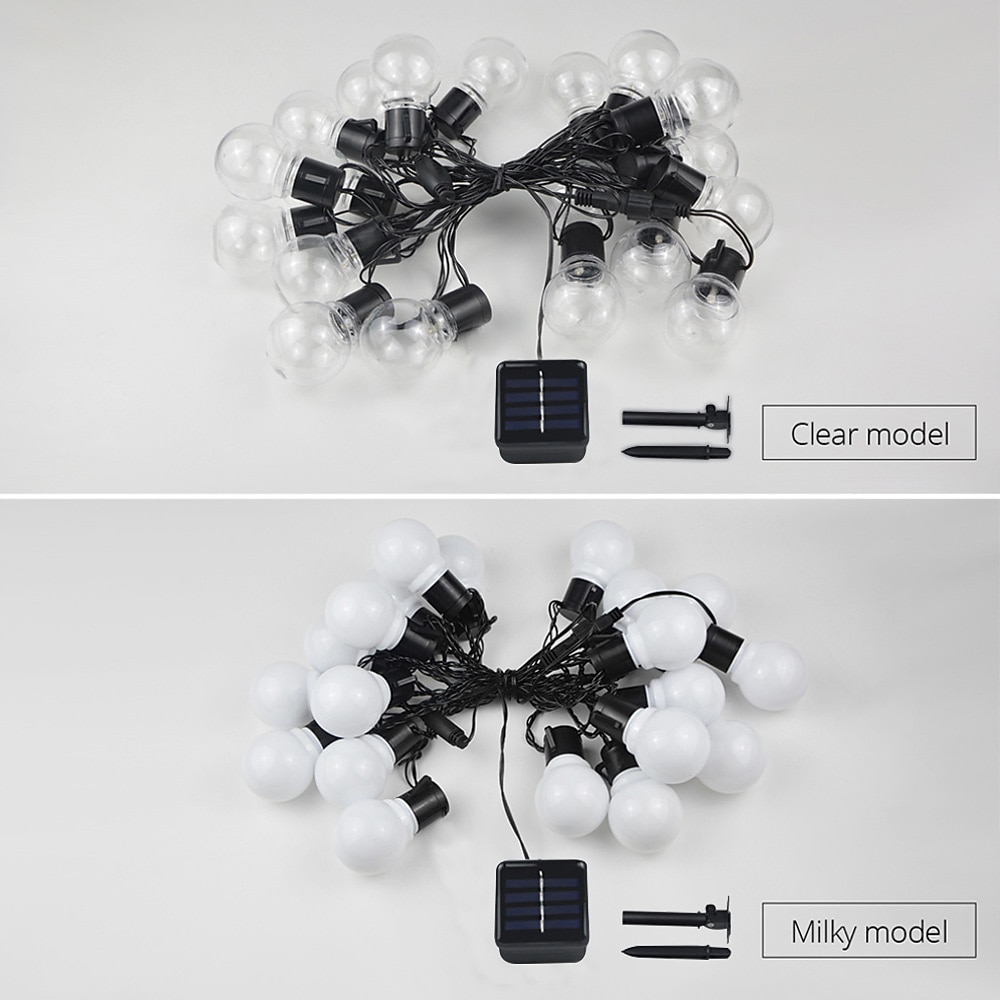 2025年 グローブソーラーストリングライト led g50 電球 ip65 防水屋外ガーランドガーデンライト家庭用屋内ガーデンホリデー照明  コレクション – $73.99 –P2