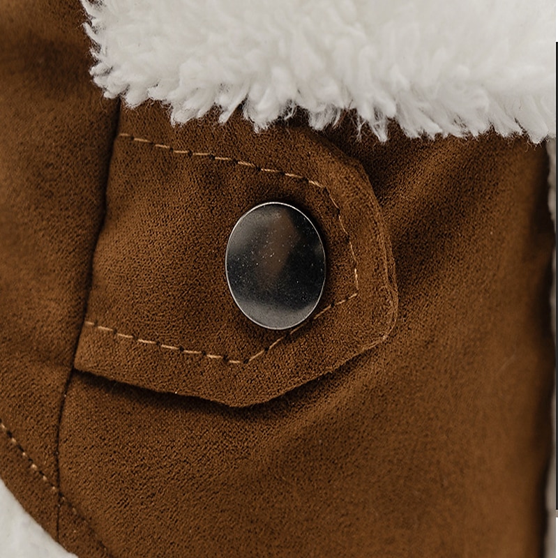 Dog Cat Coat Jacket Vintage Adorable Stylish Leisure Winter Warm Soft Washable Comfortable Outdoor Casual Daily Walking Dog Clothing for Bichon Frise Pomeranian Baby Pet Papillon Small 2025 - $12.49 –P9