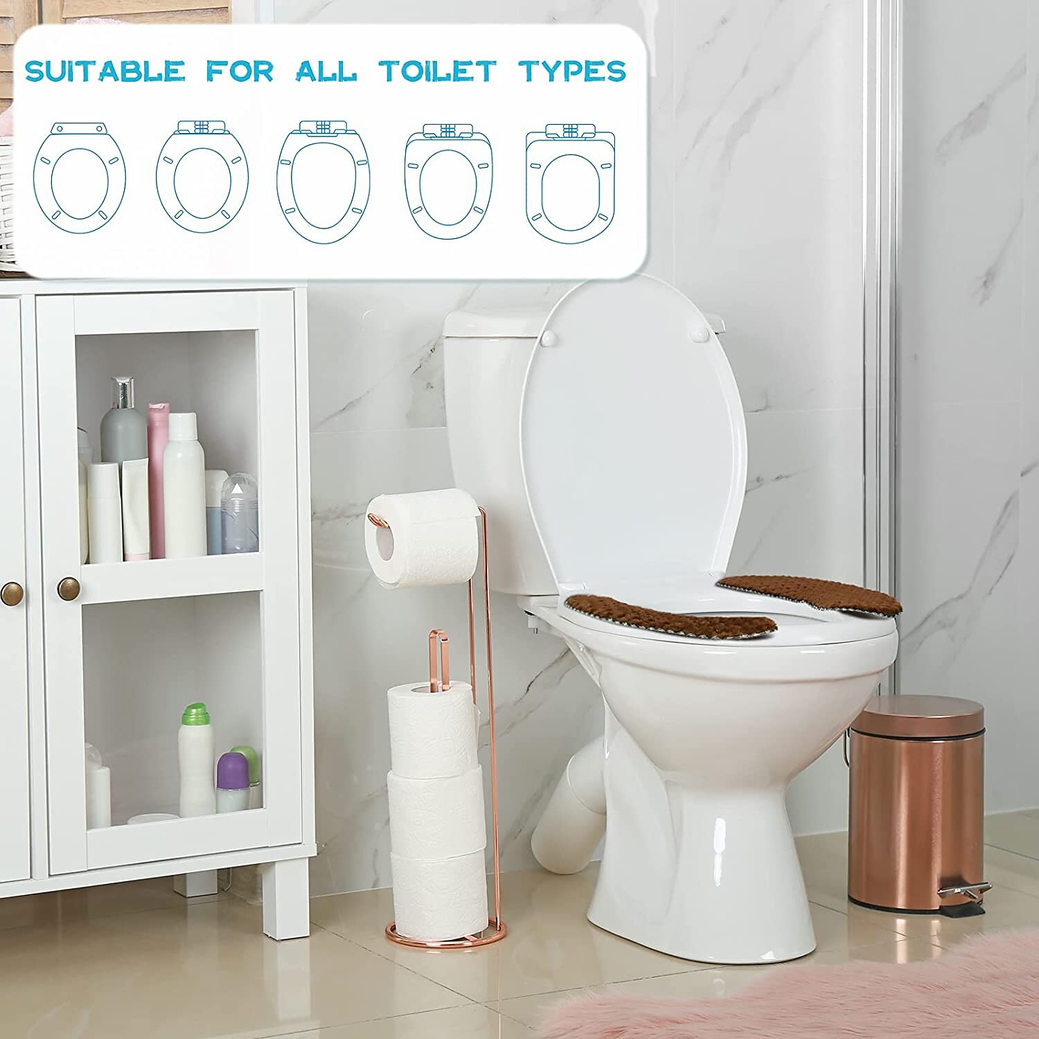 épais rembourré siège de toilette couverture tapis chaud en peluche siège de toilette coussin antidérapant doux coussin de toilette lavable siège de toilette tapis chauffant avec ruban auto-adhésif de 2025 ? $7.99 –P3