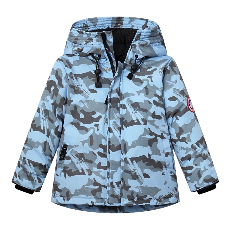 Infantil Para Meninas Plumagem camuflagem Moda Ao ar livre Algodão Casaco agasalhos 3-13 anos Inverno Preto Azul Roxo / Outono de 2025 por GBP £25 –P7