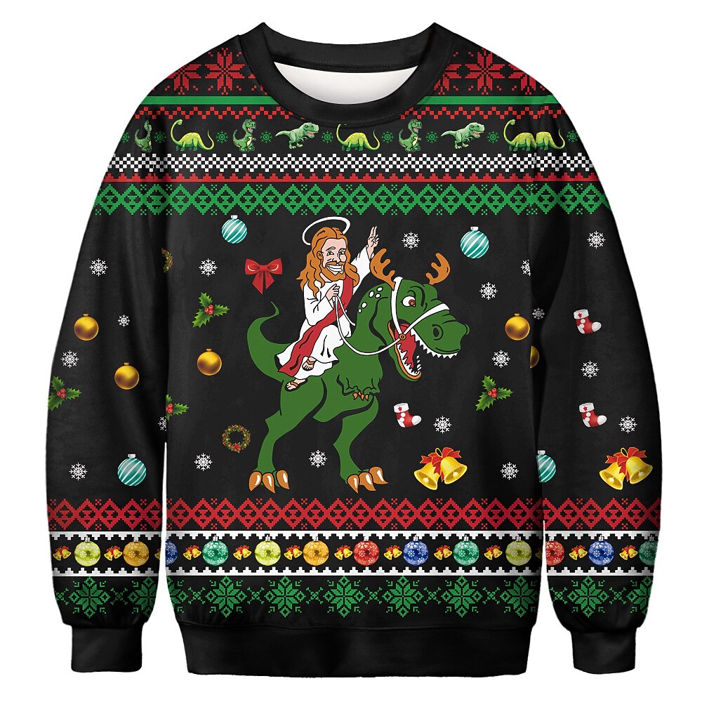 Vánoce Ježíšek Mikina Pullover Vtipná vánoční mikina Anime 3D tisk 3D Grafika Pro Pro páry Pánské Dámské Dospělé Vánoce Karneval Plesová maškaráda 3D tisk 2025 - $23.99 –P4