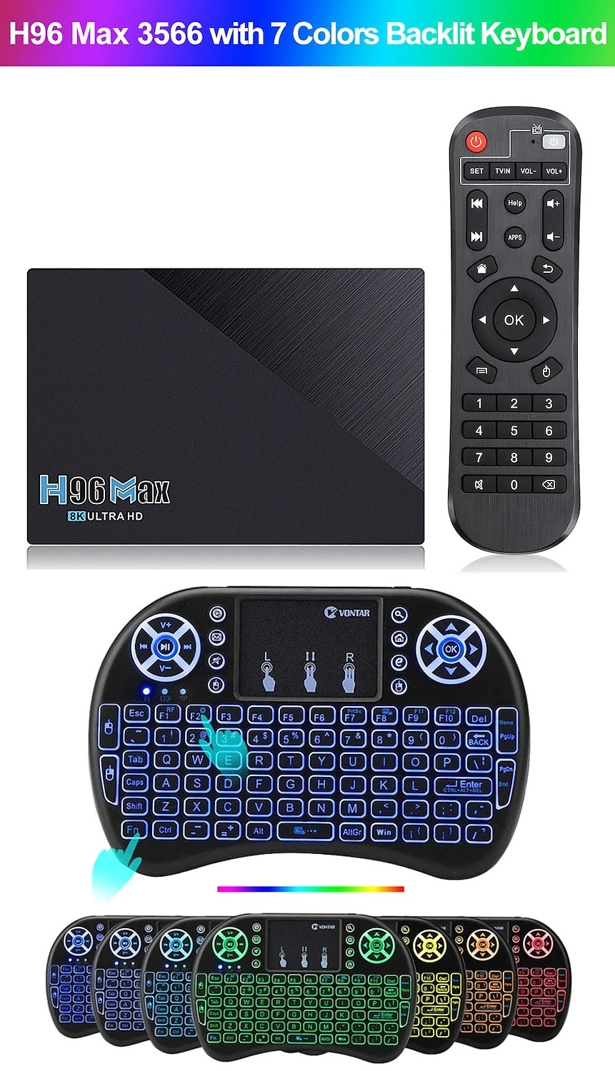 Smart TV Box H96 MAX RK3566 Quad Core Android 11.0 8GB RAM 128GB ROM 1080p 8K with Dual Wi-Fi 2.4G/5.0G Media Player Google Play Youtube 2025 - $127.99 –P17