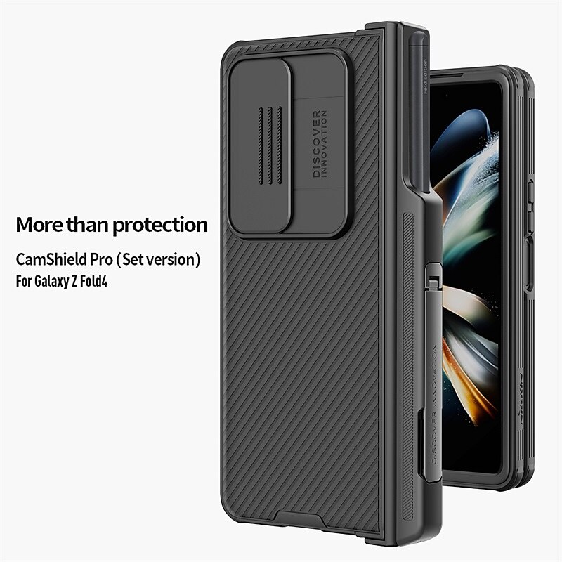 телефон Кейс для Назначение SSamsung Galaxy Z Fold 4 Кейс на заднюю панель Держатель для карандашей Защитная пленка для объектива камеры Откидная подножка ТПУ 2025 - $38.99 –P1