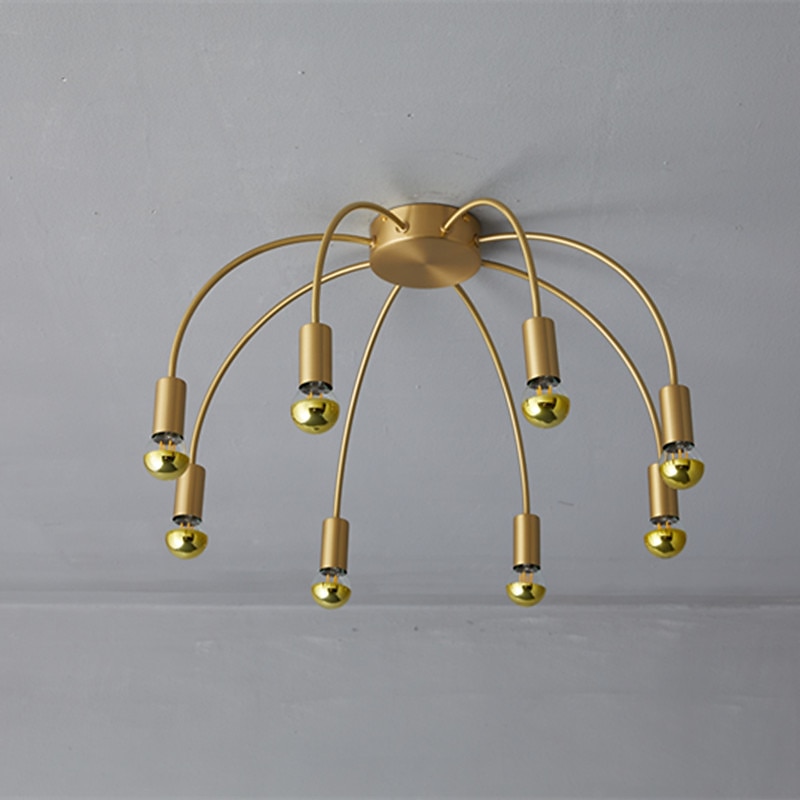 55 cm círculo/design redondo luzes de teto cobre estilo formal estilo vintage estilo moderno estilo nórdico moderno 220-240v de 2025 por $331.19 –P2