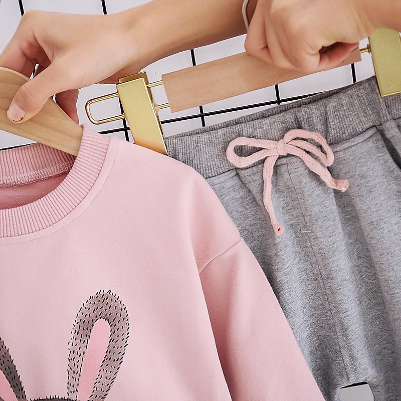 Fille 3D Animal Bande dessinée Ensemble sweat à capuche et pantalon de survêtement Ensemble de Vêtements manche longue Automne Hiver Mode Décontractées Enfants 2-6 ans Vacances Standard de 2025 ? $16.49 –P3