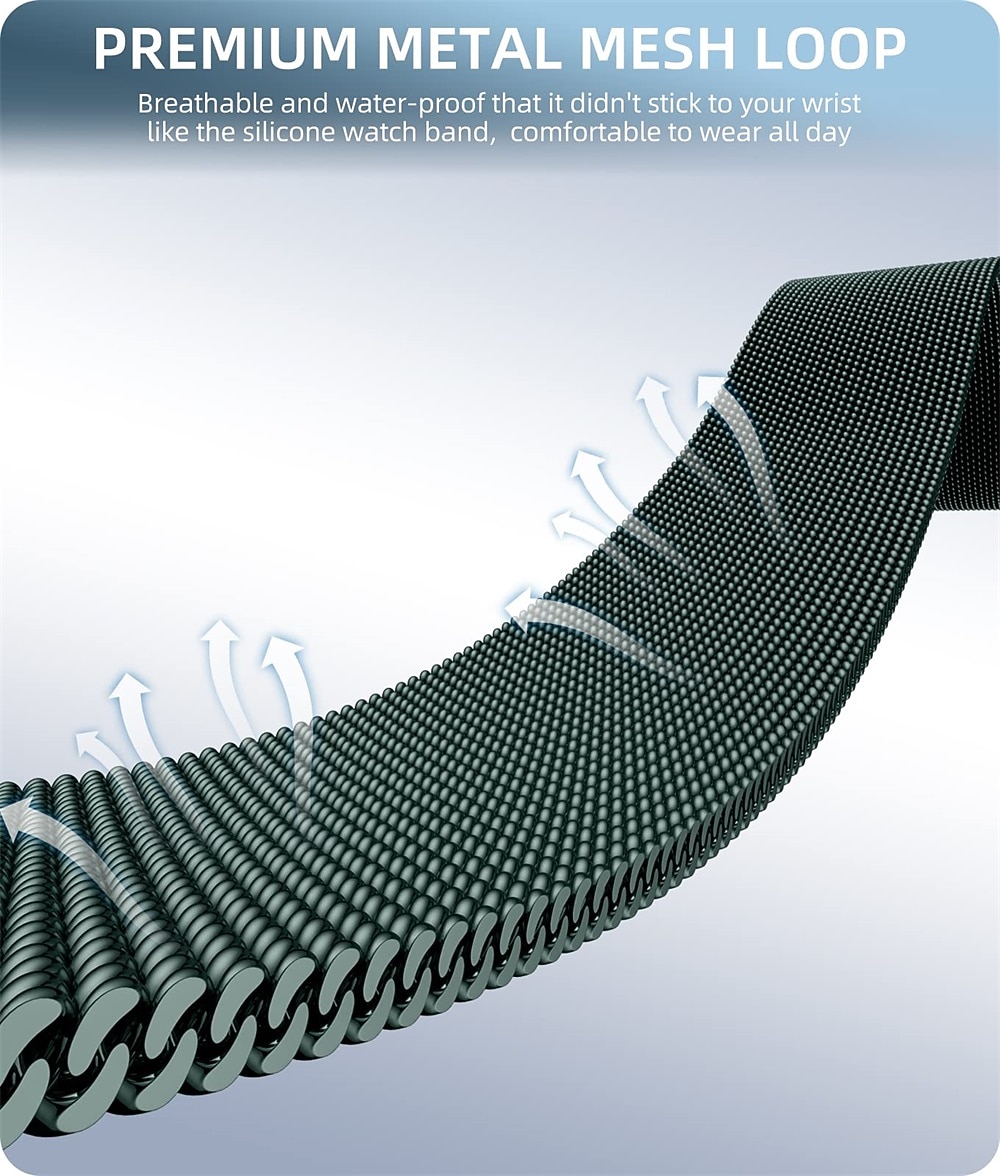 Ремешок для часов для Samsung Watch 7/6/5/4 40/44mm, Galaxy Watch 5 Pro 45mm, Galaxy Watch 4/6 Classic 42/46/43/47mm, Watch 3, Active 2, Gear S2 Нержавеющая сталь Замена Ремень 20mm Миланский ремешок 2026 - $14.99 –P5