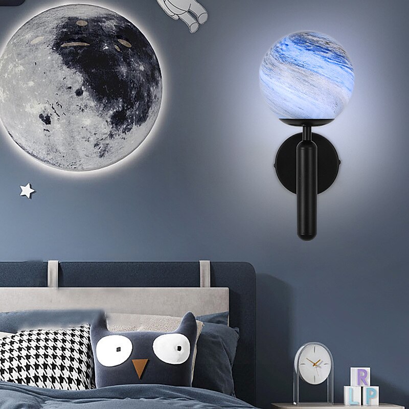 creative planet vegglampe moderne enkel nattbords vegglampe 2026 - $157.99 –P7