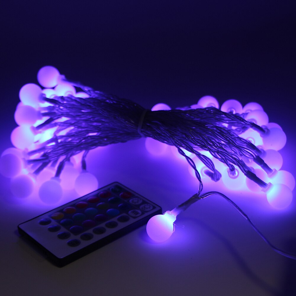 Mini Globe String Lights Christmas Decorative Lights 10M 16 Color Full-color Switching Remote Control Dimming Timing USB Power Supply 1 Set 2025 - $21.99 –P15