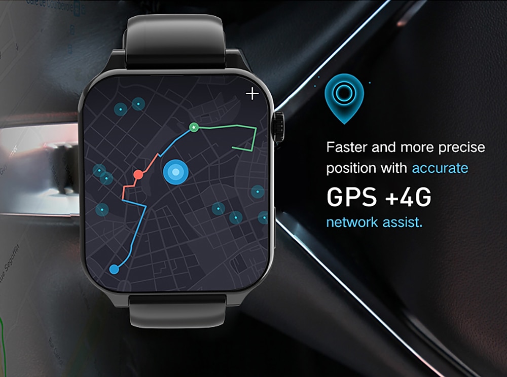 696 TK01 Smart Watch 1.99 inch 4G LTE Cellular Smartwatch Phone Bluetooth 4G Pedometer Call Reminder Sleep Tracker Compatible with Android iOS Men GPS Hands-Free Calls with Camera IP 67 31mm Watch 2025 - $211.99 –P7