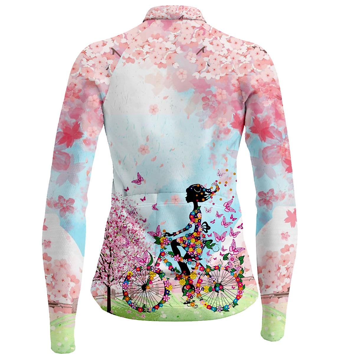 Damen Radtrikot Hund Lustig Langarm Fahhrad Trikot Oberteil mit 3 Gesäßtaschen Mountainbike MTB Straßenradsport Schnelltrocknend Reflektierende Streifen Rückentasche Feuchtigkeitsableitend Sport Wei 2026 - $34.99 –P6