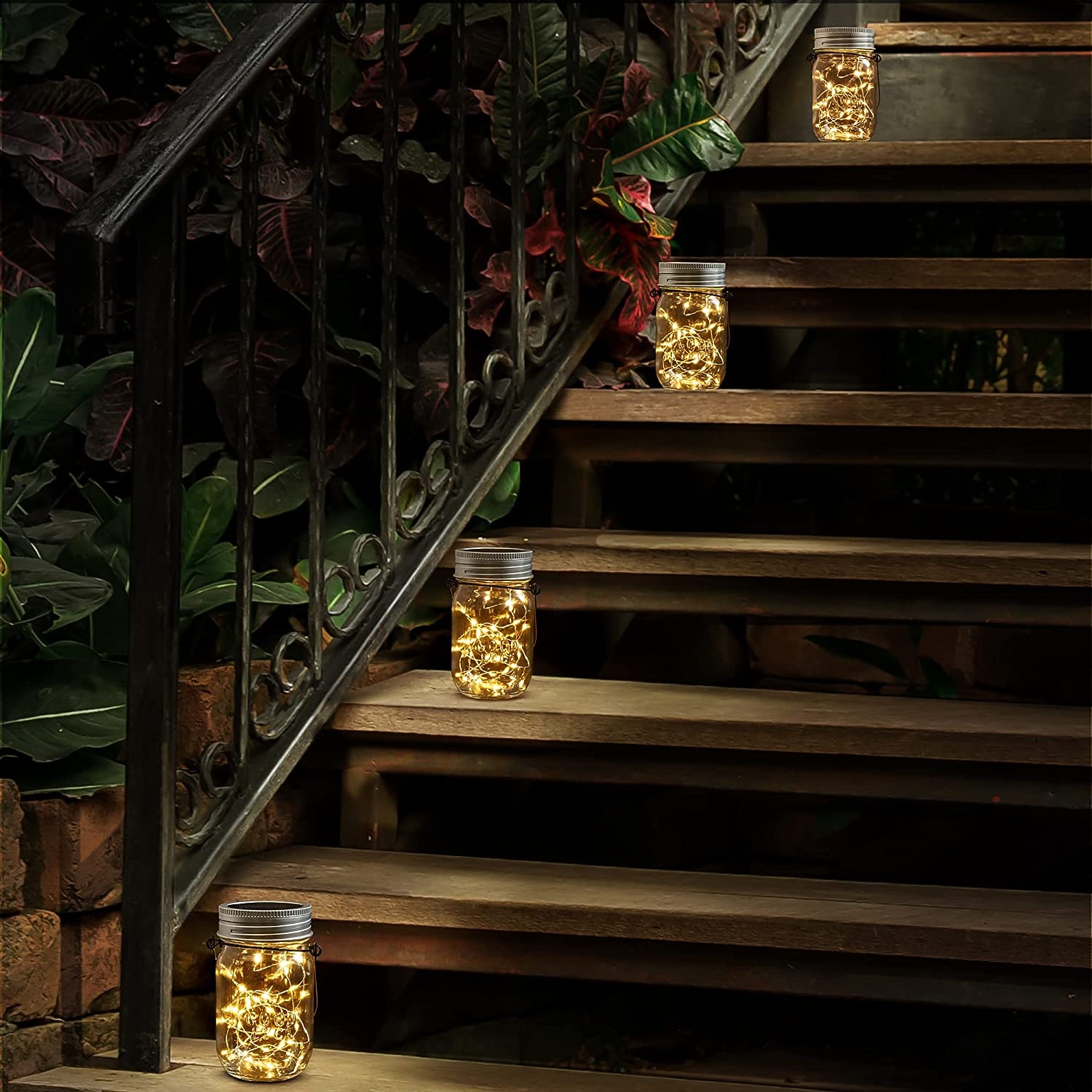 2 sztuki Solarne Lampy w Słoiku 30 LED Światełka Oświetlenia Ogrodowego Odporny na Deszcz Lampion Ogrodowy na Przyjęcia i Ozdoby 2026 - $11.99 –P7