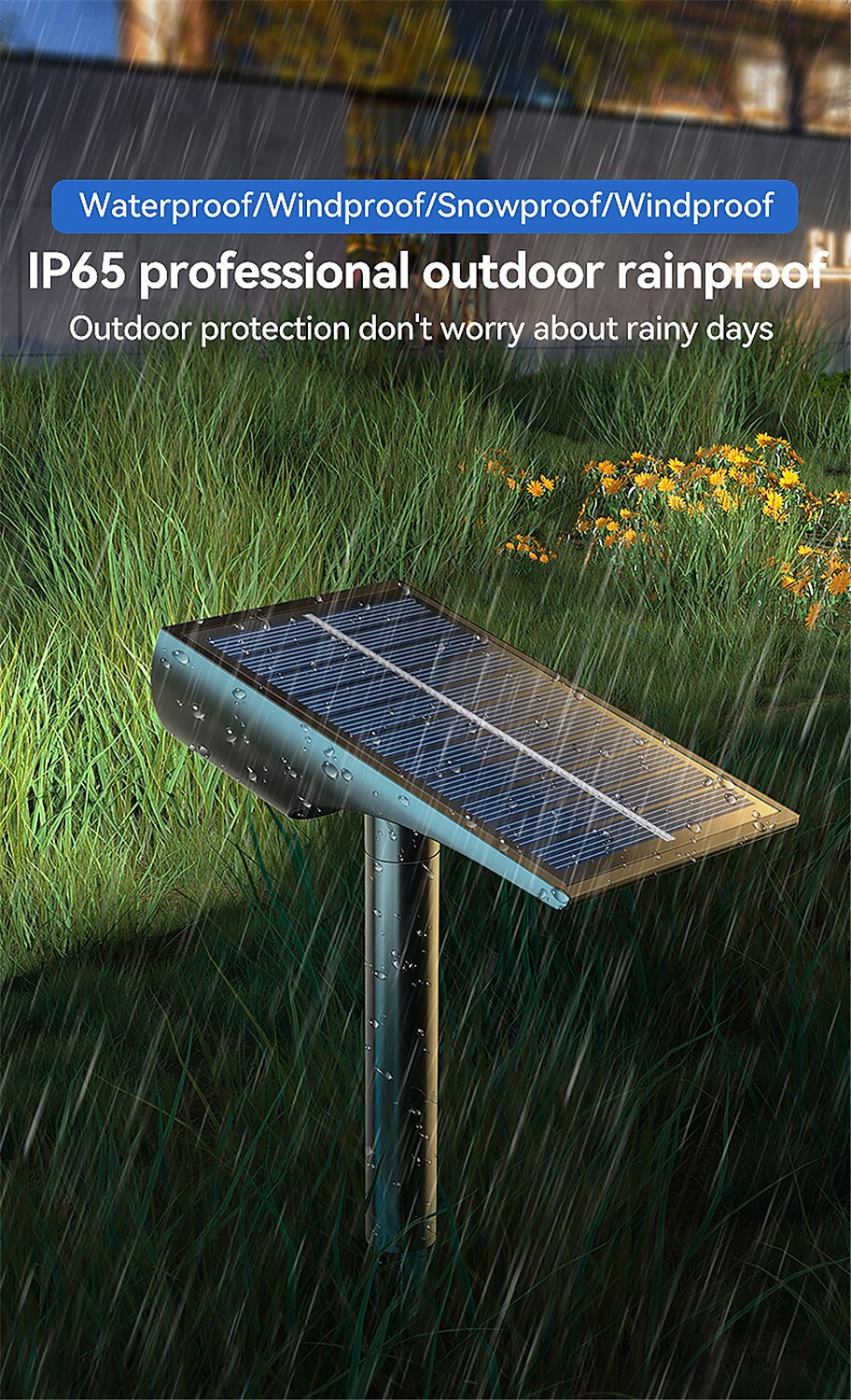 Solar Flood Lights Landscape Spotlights - IP65 Waterproof Outdoor Pathway Garden Light, Warm White & Green Auto On/Off Solar Lights for Driveway, Porch and Walkways 2025 - $15.99 –P9