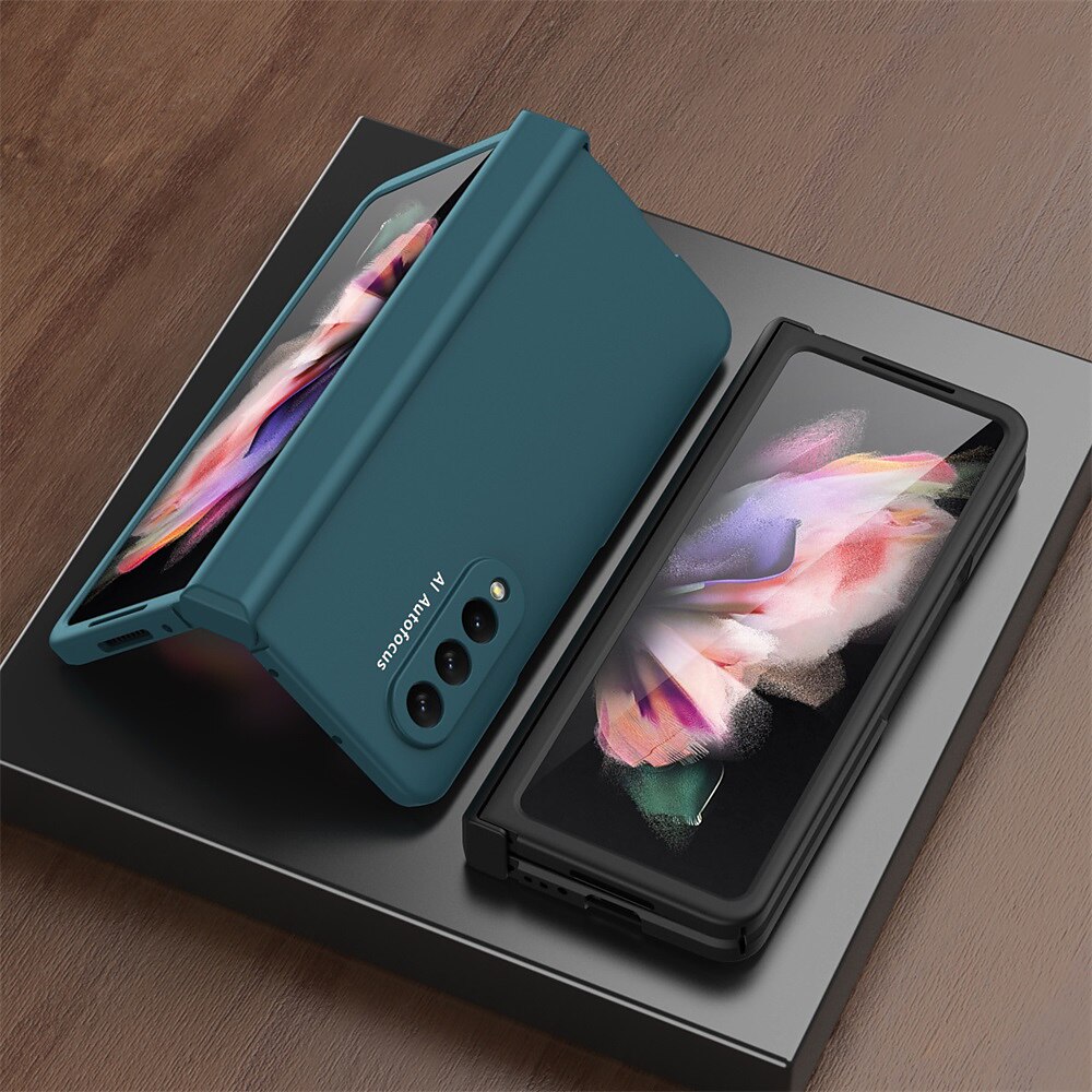Чехол для телефона для Samsung Galaxy Z Fold 5 Z Fold 4 Z Fold 3 Z Fold 2 Flip защитная рамка Flip полный чехол защитный однотонный ПК 2025 - $32.99 –P12
