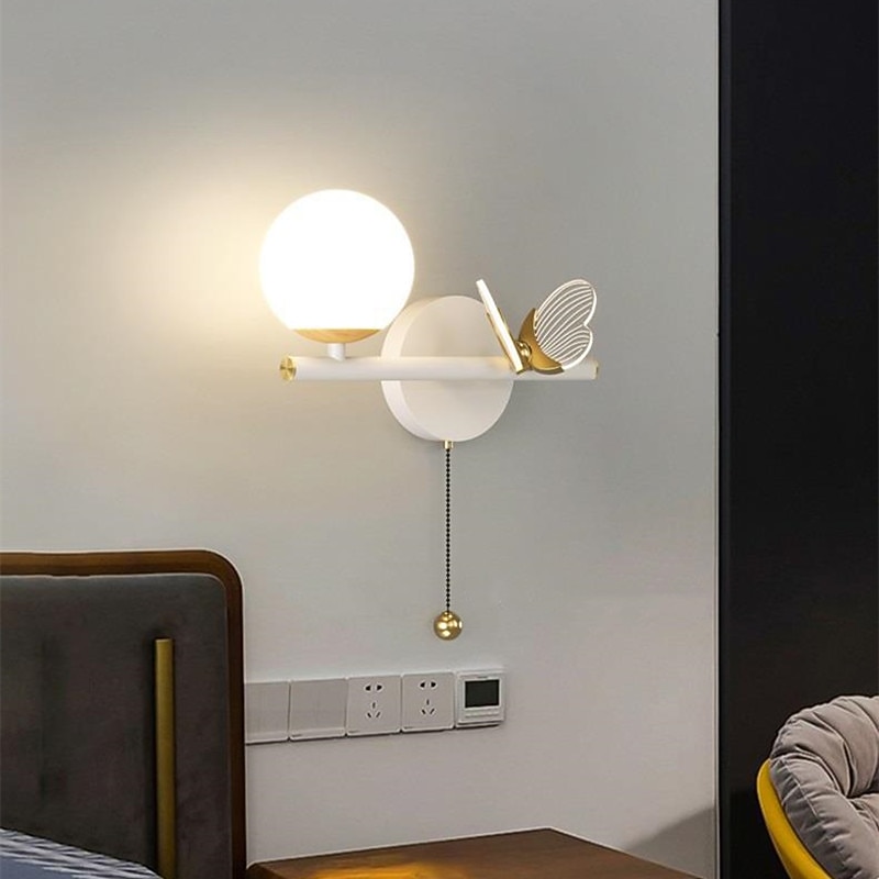 Lâmpada de cabeceira quarto corredor varanda lâmpada de parede tipo horizontal com interruptor sala de estar sofá tv fundo lâmpada de parede de 2025 por $199.99 –P7