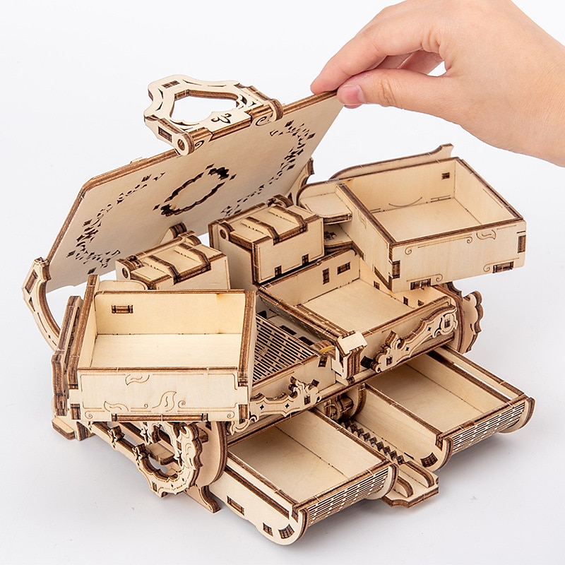 nőnapi ajándékok 3d fa puzzle antik ékszerdoboz zenedoboz készlet barkácsolás otthoni dekoráció lézerrel vágott mechanikus modell anyák napi lenyűgöző ajándékok felnőtteknek anyák napi ajándékok 2025 - $61.99 –P8
